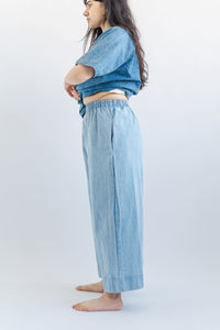 Mid Easy Pant in Light Wash Denim (RTS)