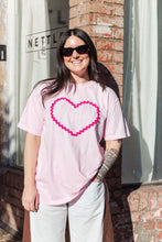 Heart T-Shirt - Pink/Hot Pink