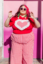 Heart T-Shirt - Red/White Gingham