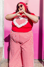 Heart T-Shirt - Red/White Gingham