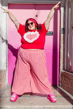 Heart T-Shirt - Red/White Gingham