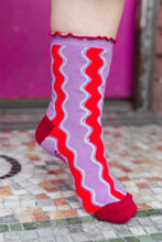 Nettle Studios Wavy Stripe Ruffle Socks Gifts and Accessories