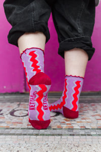 Nettle Studios Wavy Stripe Ruffle Socks Gifts and Accessories