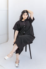 Mid Easy Pant in Black Linen (RTS)