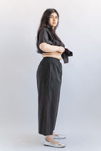 Mid Easy Pant in Black Linen (RTS)