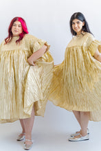 Mushroom Dress in Gold Metallic (RTS)