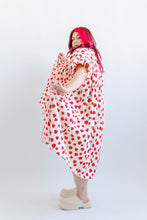 Mushroom Dress in Strawberry Cotton Poplin