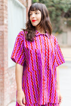 Boxy Collared Tunic in Wavy Linen (RTS)