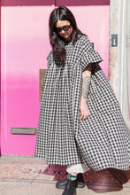 Mushroom Dress in Black/Tan Gingham (RTS)