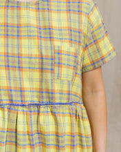 Everyday Dress in Yellow Plaid Flannel