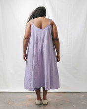 Soft Volume Maxi Dress in Lavender Linen