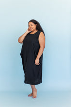 Coop Dress in Black Cotton Gauze