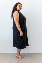 Coop Dress in Black Cotton Gauze