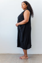 Coop Dress in Black Cotton Gauze