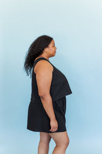 Perfect Short in Black Linen - Nettle Studios