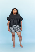 Perfect Short in Black Gingham Cotton - Nettle Studios