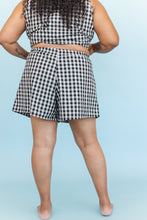 Perfect Short in Black Gingham Cotton - Nettle Studios