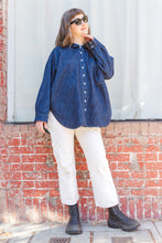 Soft Volume Long Sleeve Top in Denim (RTS)